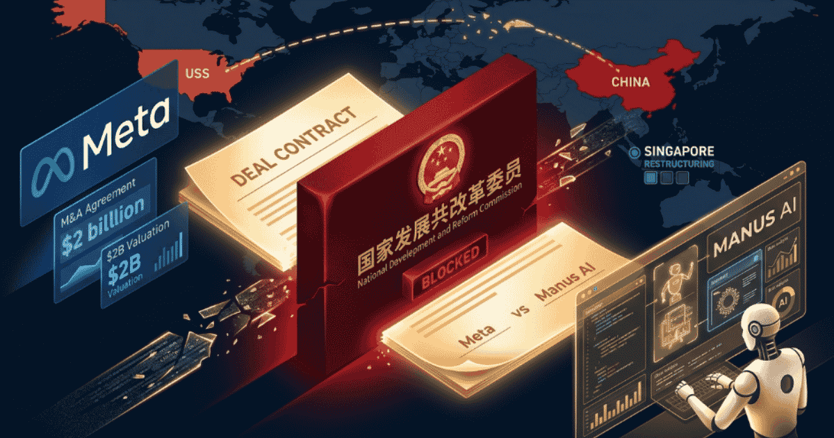 China Just Blocked Meta's $2 Billion Manus Acquisition and It Changes Everything About AI M&A