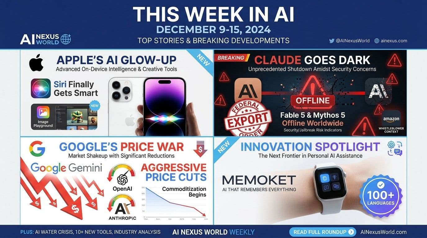 This Week in AI: Apple's Siri Upgrade, Claude Models Dark, and Google's Price War Shakes the Industry