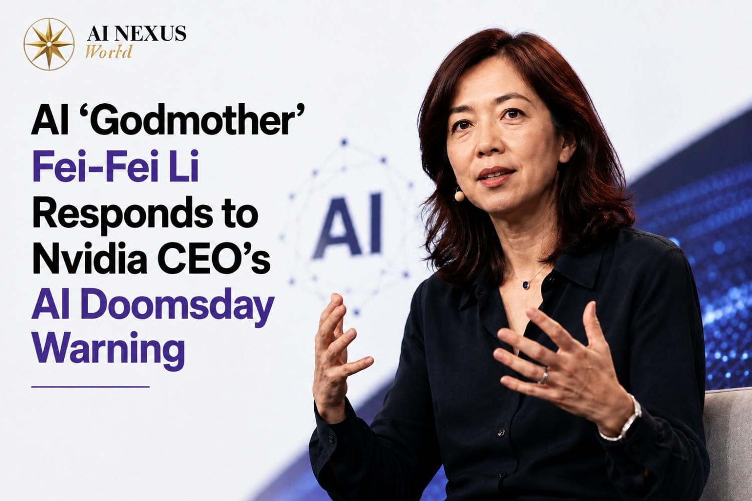 AI ‘Godmother’ Fei-Fei Li and Nvidia CEO Jensen Huang Push Back Against the AI Doomsday Warning